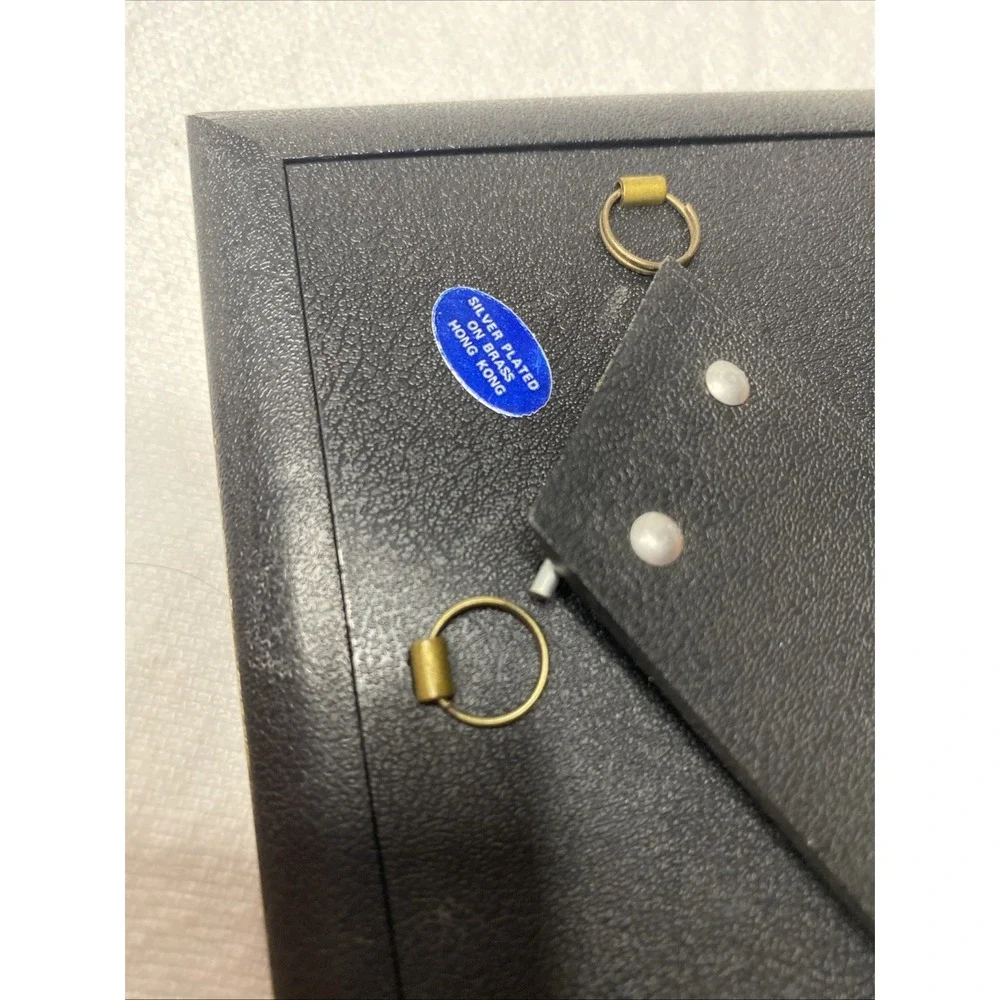 Silver Plated On Brass 3 X 5 Picture Frame With Plastic Back. Made In Hong Kong